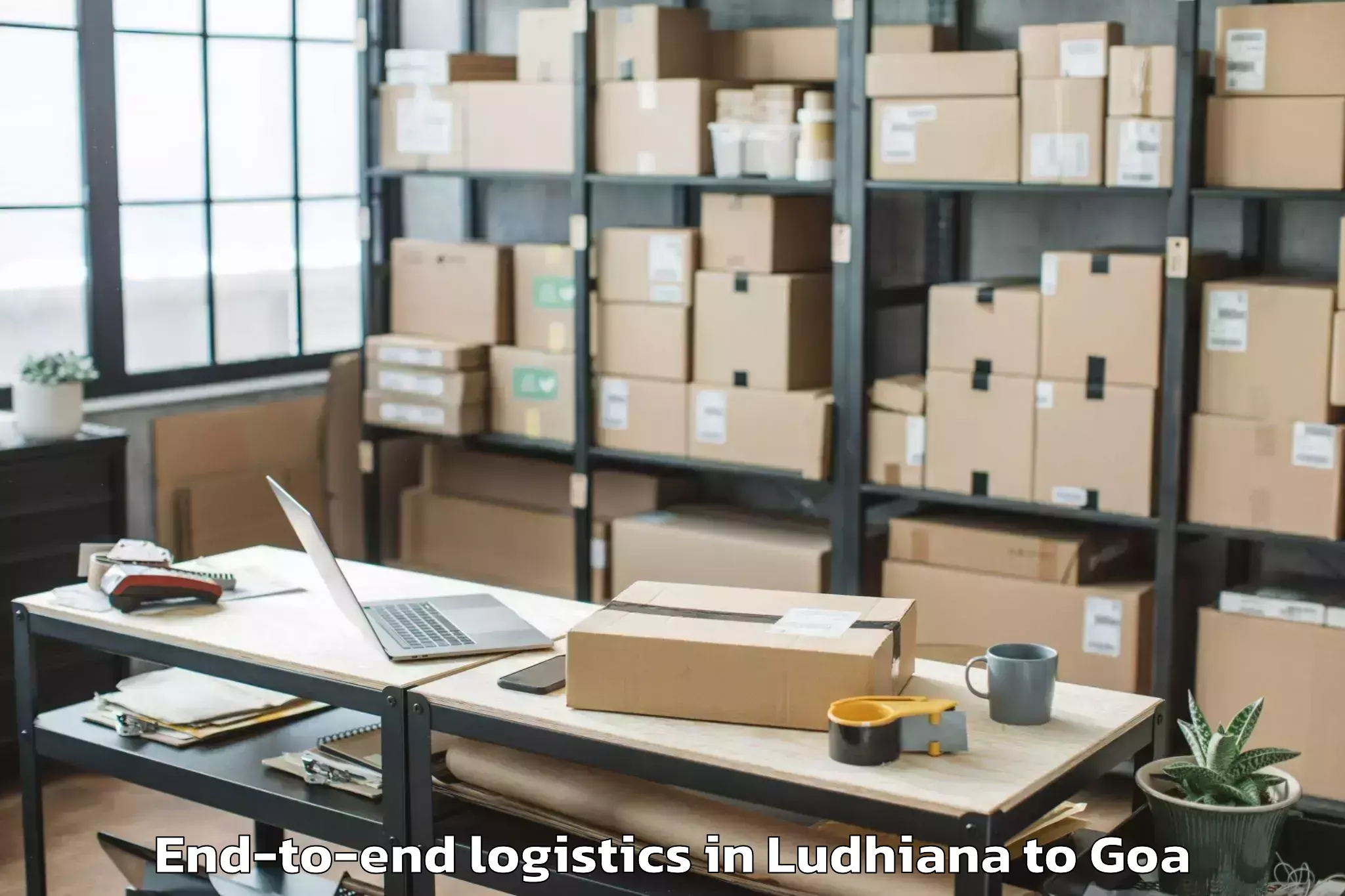 Book Ludhiana to Serula End To End Logistics Online